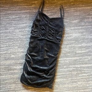 Katie J Sparkle Ruched Slip Dress